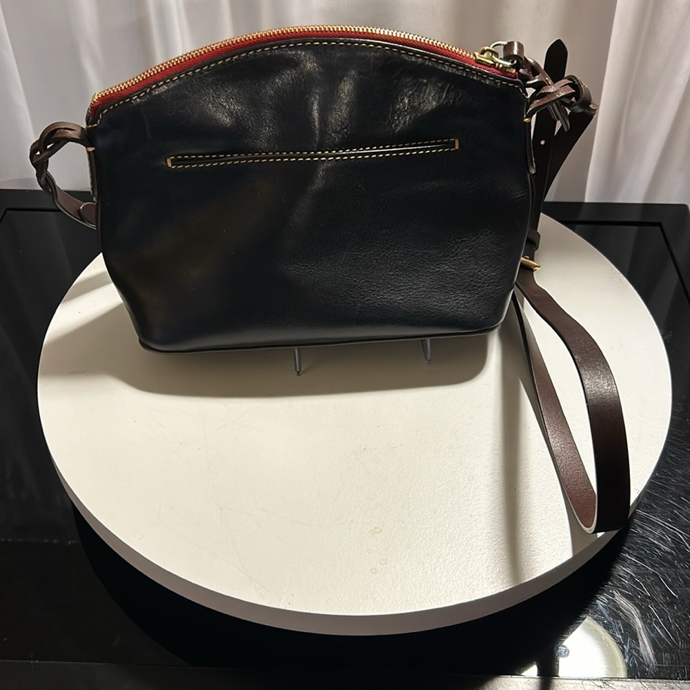 Dooney & Bourke Black Leather Crossbody Bag - Picture 4 of 10